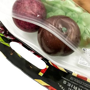 Resealable clear retail vegetable fruit plastic Bags