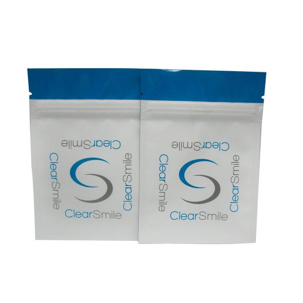 One side clear window plastic foodprint custom logo zipper bags heat sealing pouch heat sealing pouch with zipper